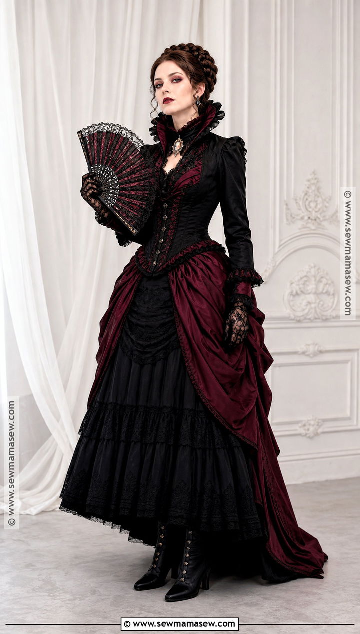 Victorian Bustle Gown Vampire Ball Outfit - 30 vampire ball outfit ideas