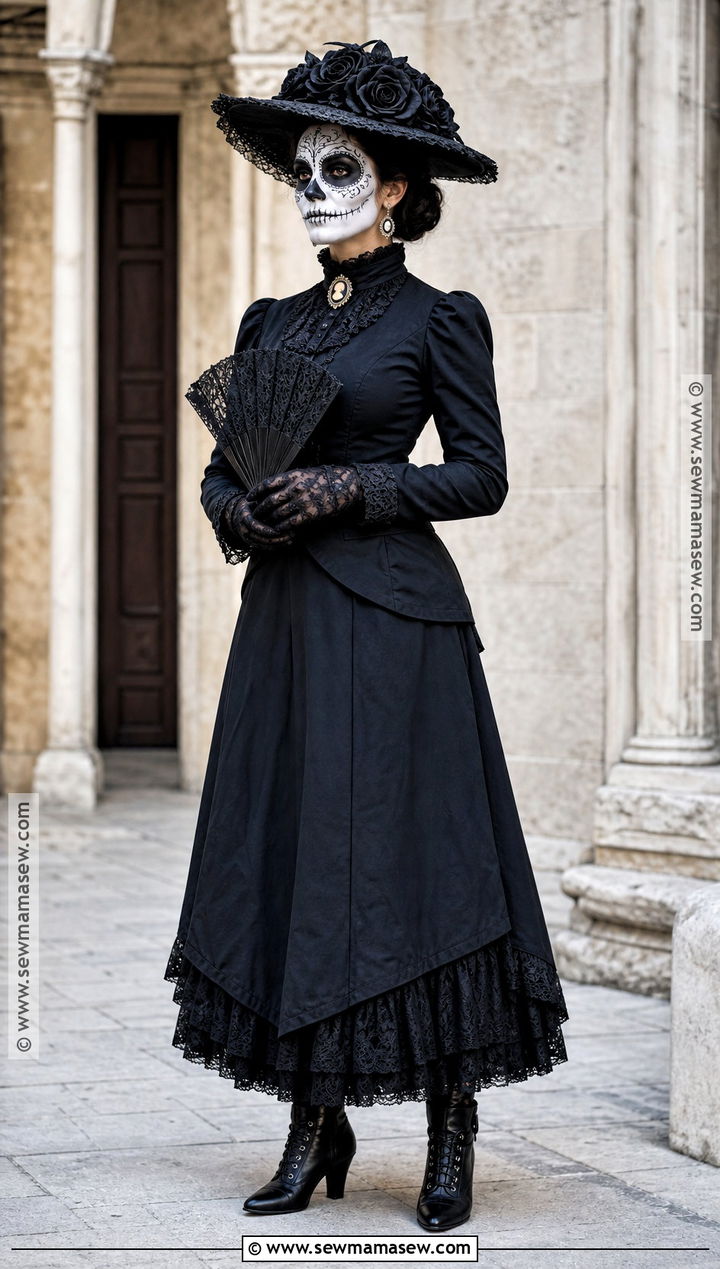 Victorian Catrina Outfit - 35 day of the dead outfit ideas