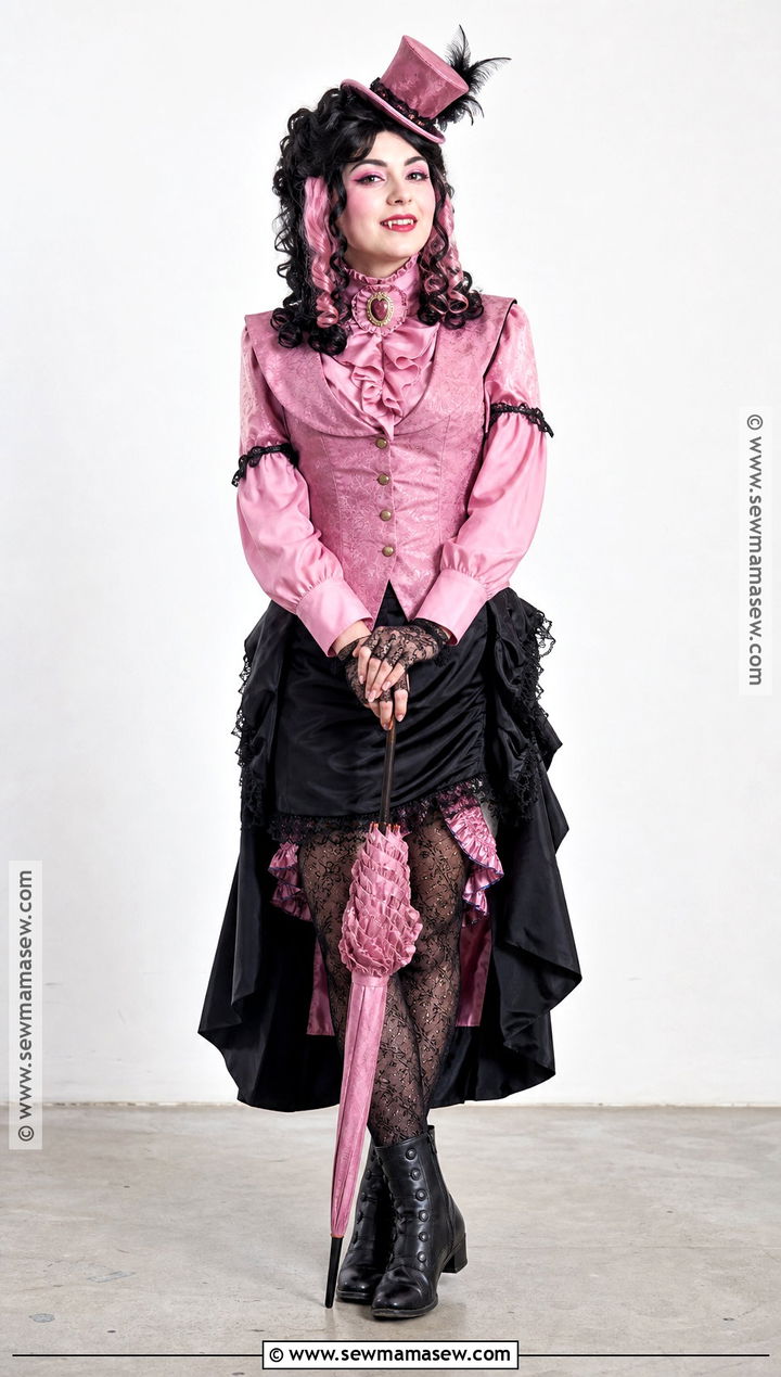 Victorian Draculaura Cosplay With Bustle Skirt - 30 Draculara Cosplay Outfit Ideas
