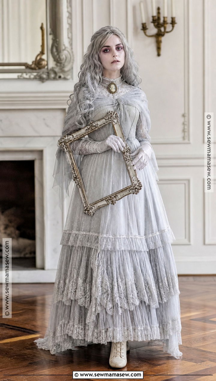Victorian Ghost Costume - 35 vintage halloween costume ideas