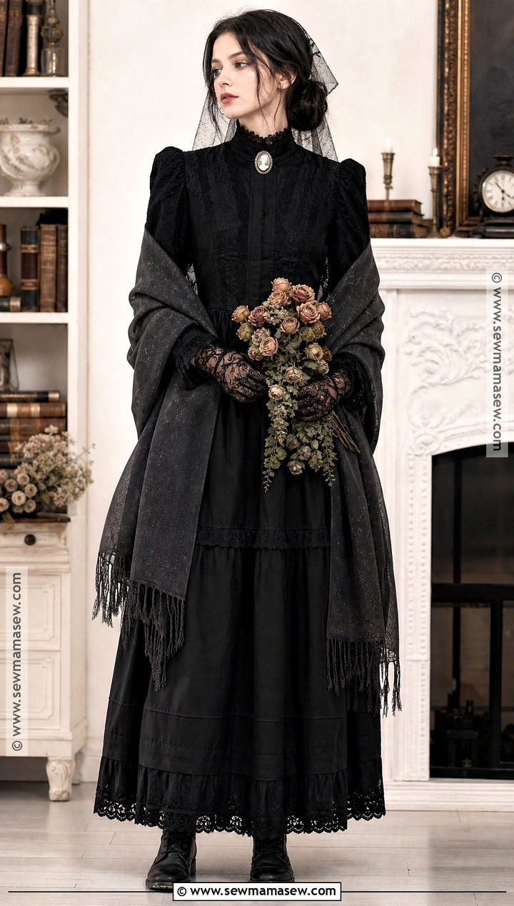Victorian Ghost Costume - 35 Women In Black Costume Ideas