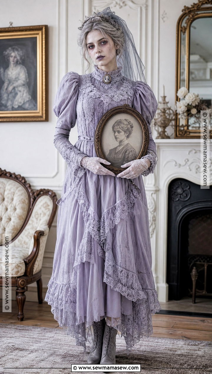 Victorian Ghost Costume With Lace Dress - 35 killer costume ideas