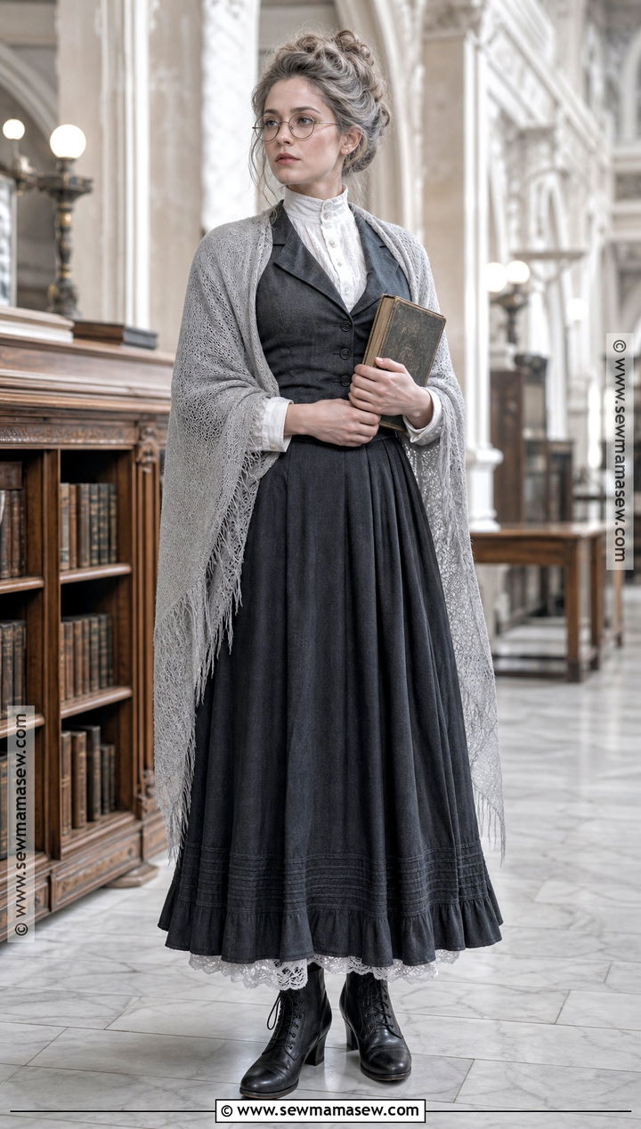 Victorian Ghost Librarian Costume - 40 unique halloween costumes for women