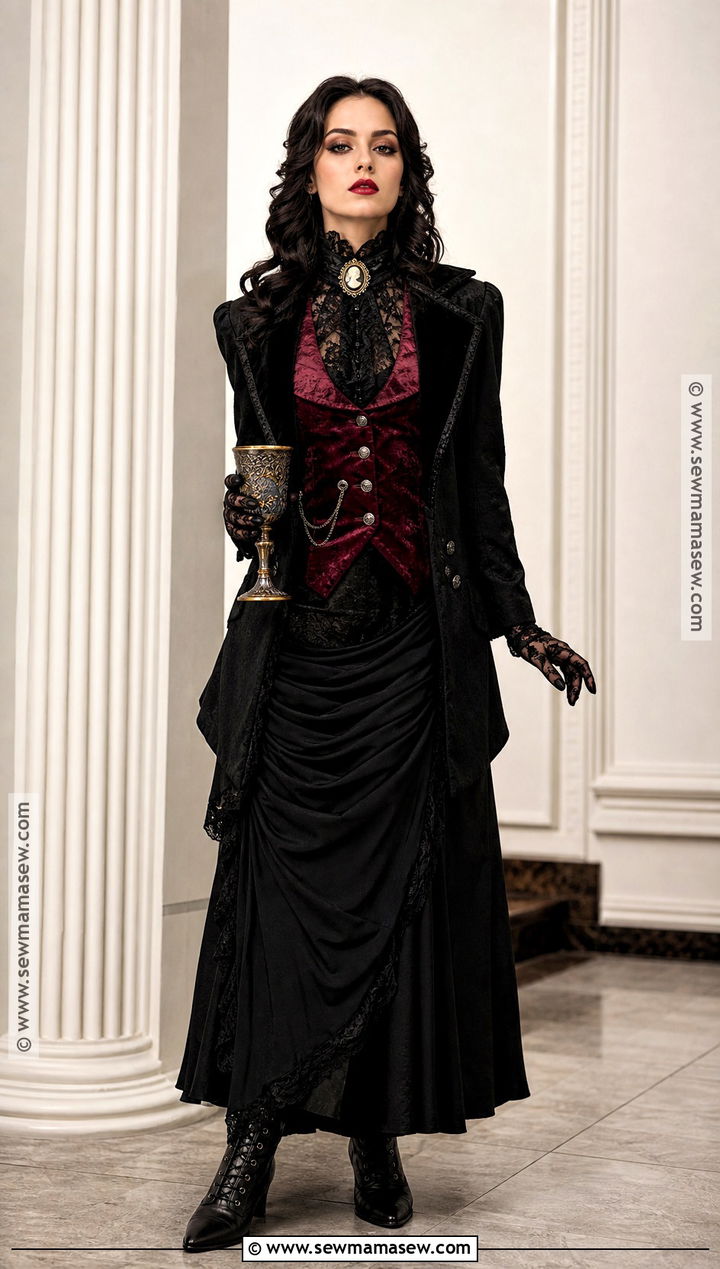 Victorian Goth Vampire Costume - 35 Alternative Halloween Costumes