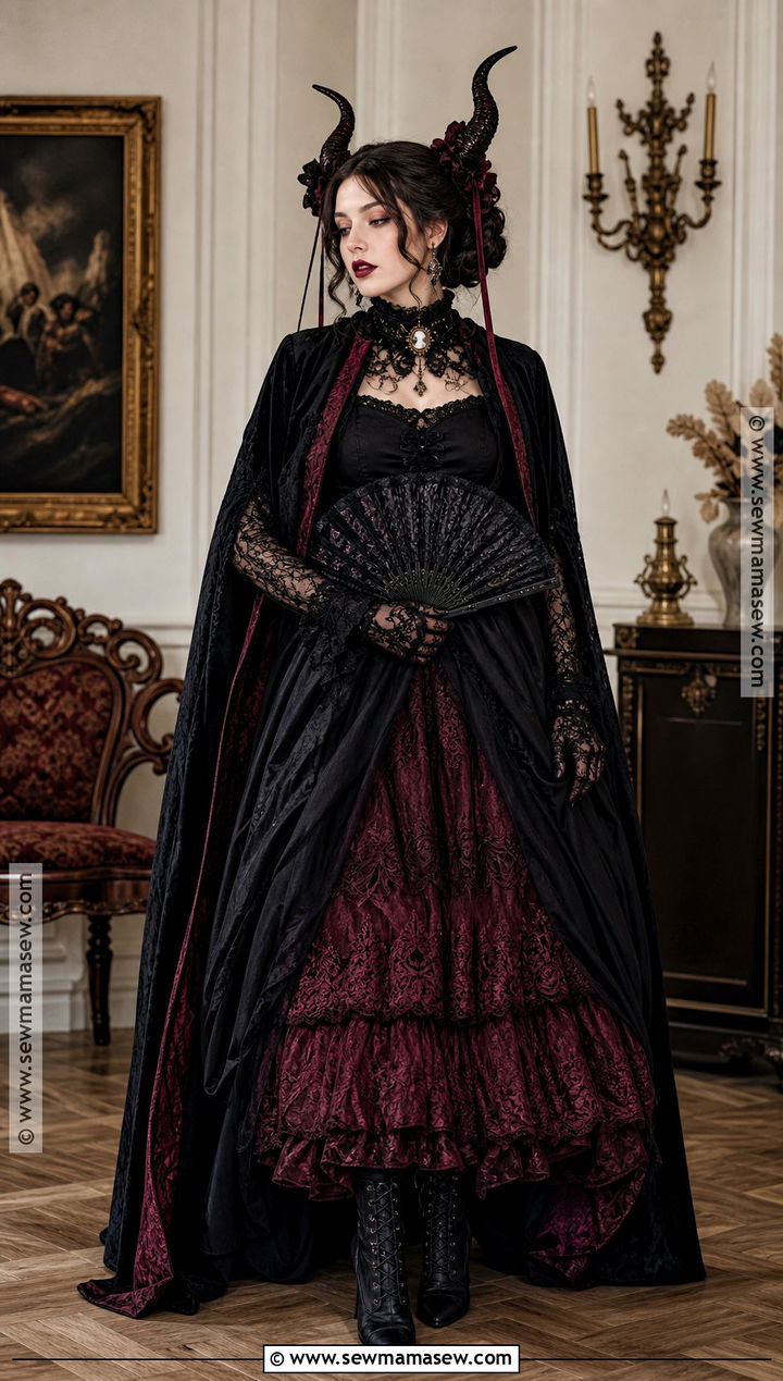 Victorian Gothic Demon Dress Costume - 30 demon dress ideas
