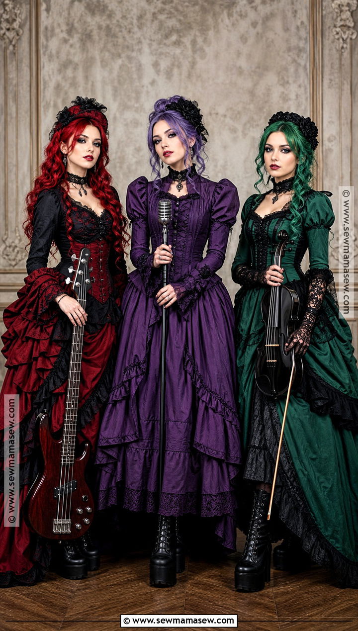 Victorian Hex Girls Trio Costume - 40 hex girls costume ideas