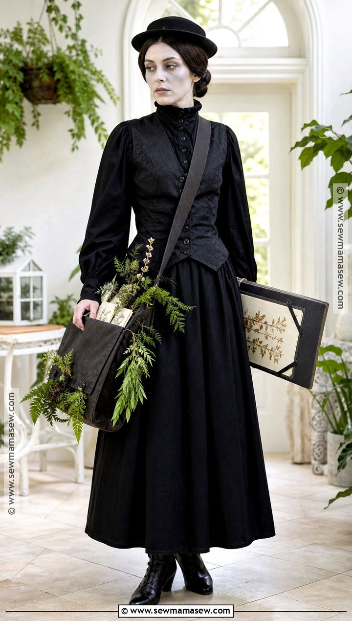 Victorian Mourning Botanist Costume - 50 niche halloween costumes
