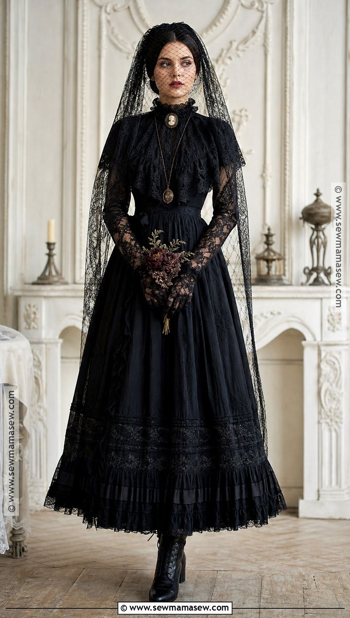 Victorian Mourning Bride Costume - 35 bride halloween costume ideas