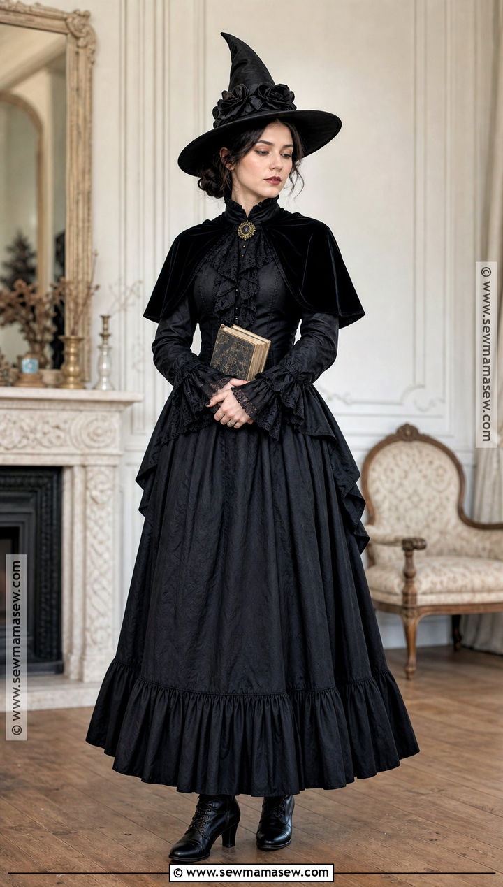 Victorian Mourning Witch Costume - 30 Vintage Witch Costume Ideas