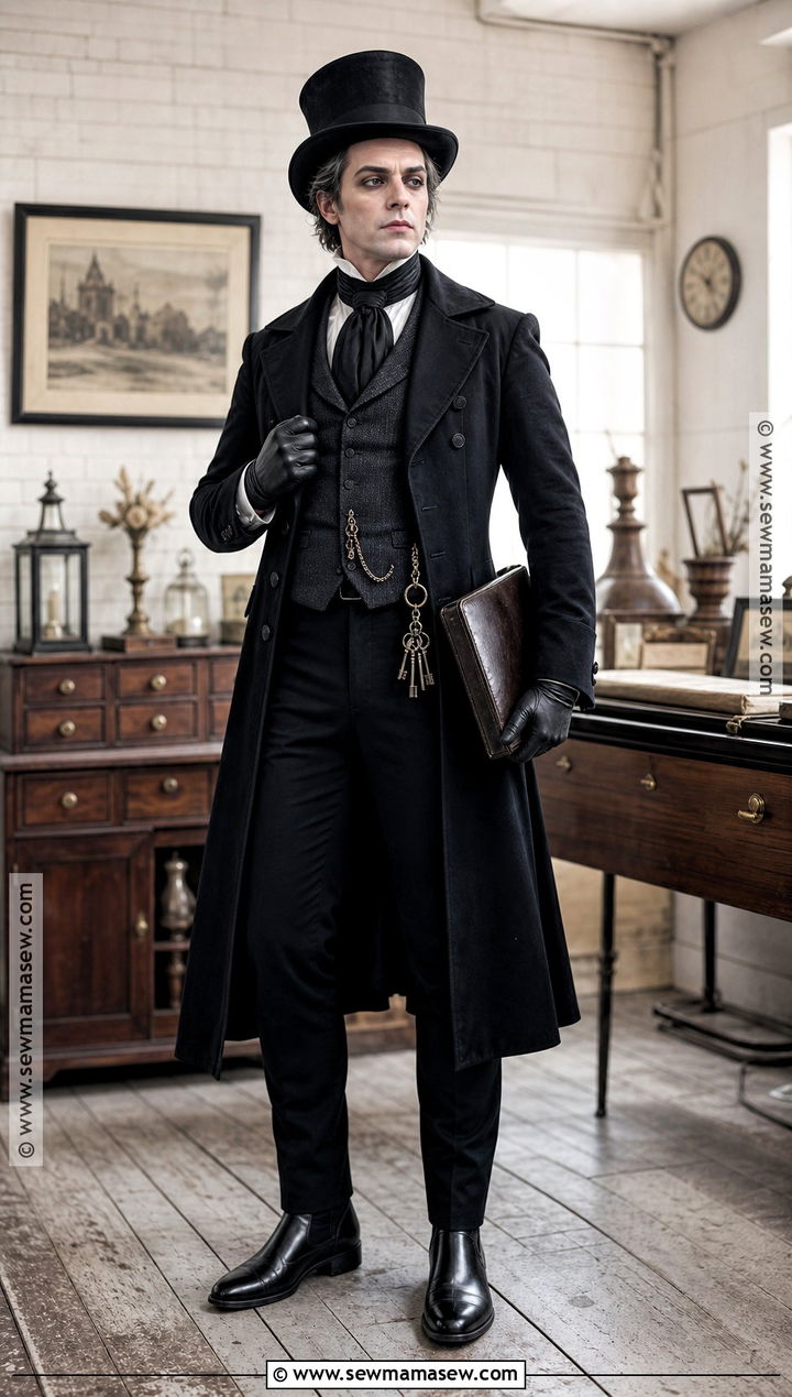 Victorian Undertaker Gothic Costume - 35 Gothic Halloween Costumes