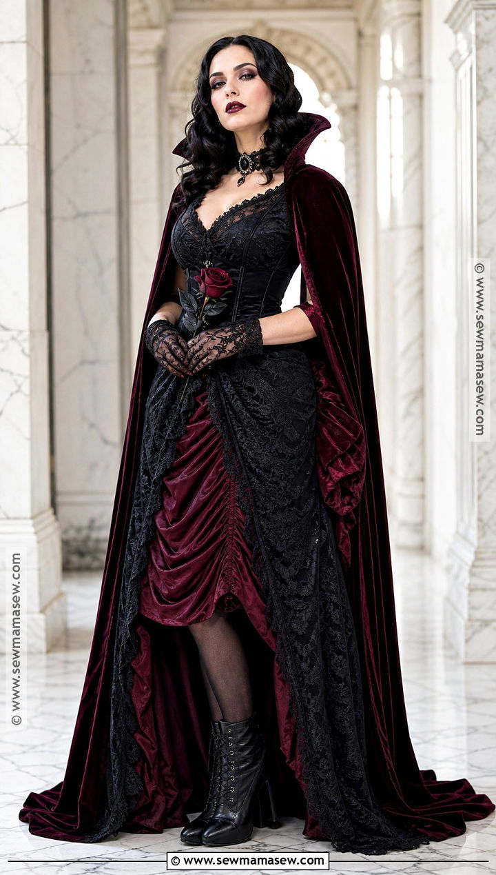 Victorian Vampire Cape Dress Costume - 30 vampire dress victorian ideas