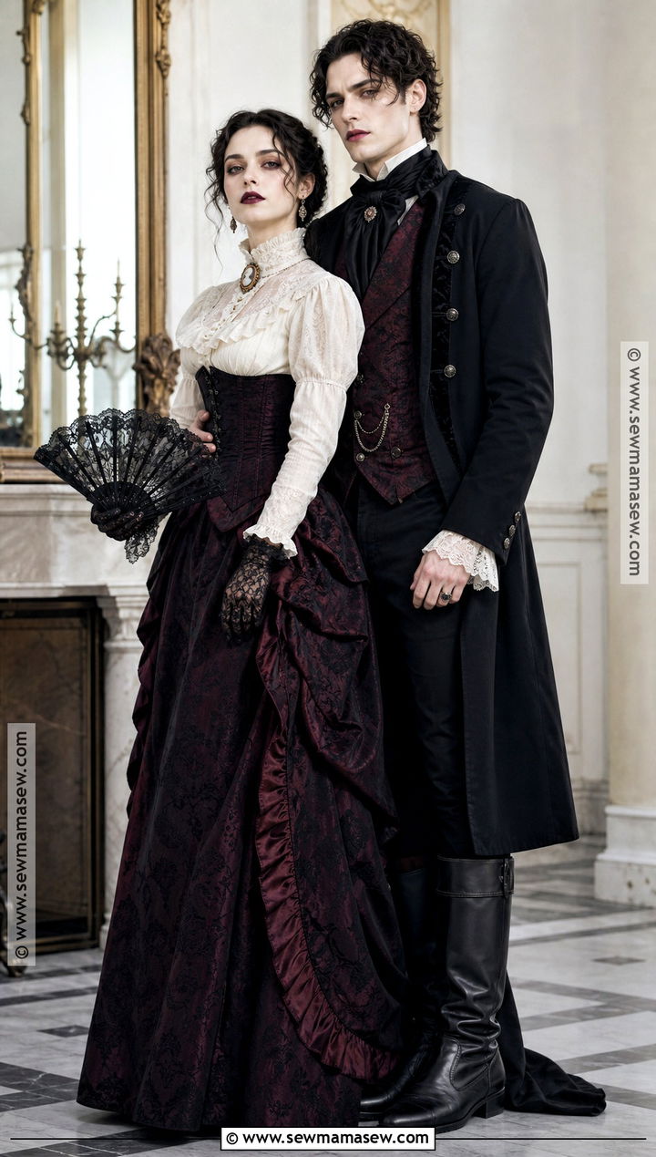Victorian Vampire Couple Costume - 35 vampire costume ideas for couples