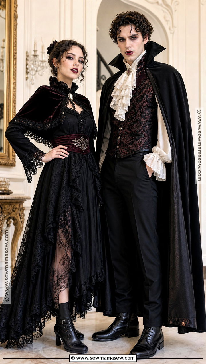 Victorian Vampire Couple Costume - 30 vampire costume outfit ideas