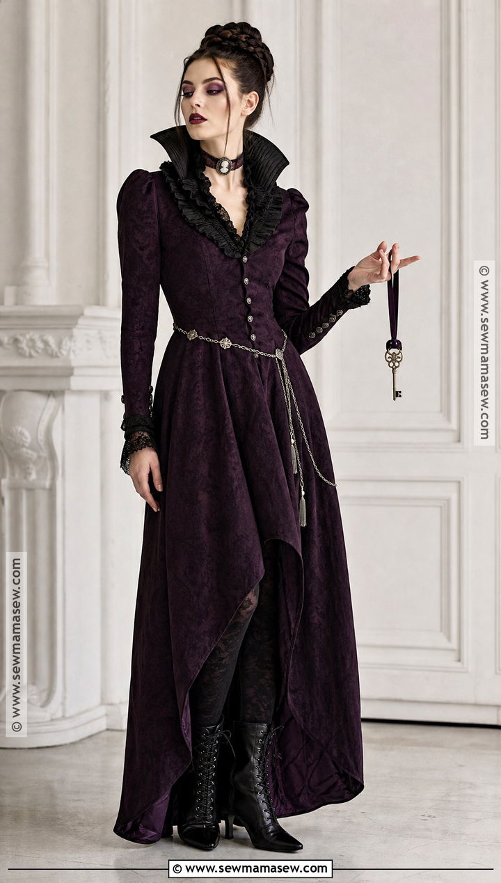 Victorian Vampire High Collar Costume - 30 vampire dress victorian ideas