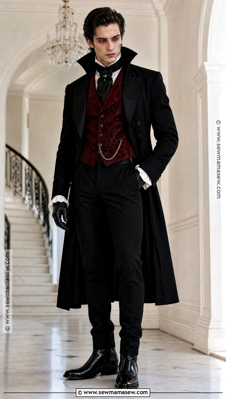 Victorian Vampire Outfit With Red Waistcoat - 30 victorian vampire outfit male ideas