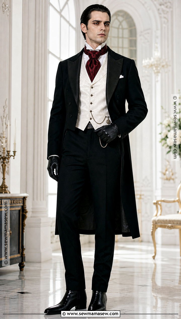 Victorian Vampire Outfit With White Waistcoat - 30 victorian vampire outfit male ideas