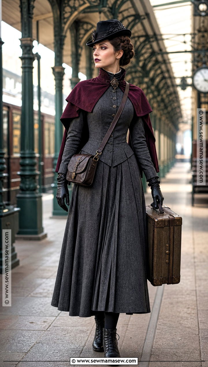 Victorian Vampire Traveling Costume - 30 vampire dress victorian ideas