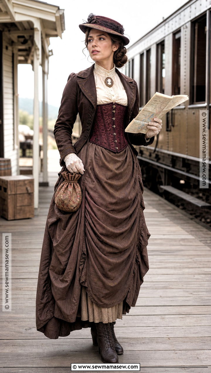 Victorian Western Lady Corset Costume - 35 corset costumes