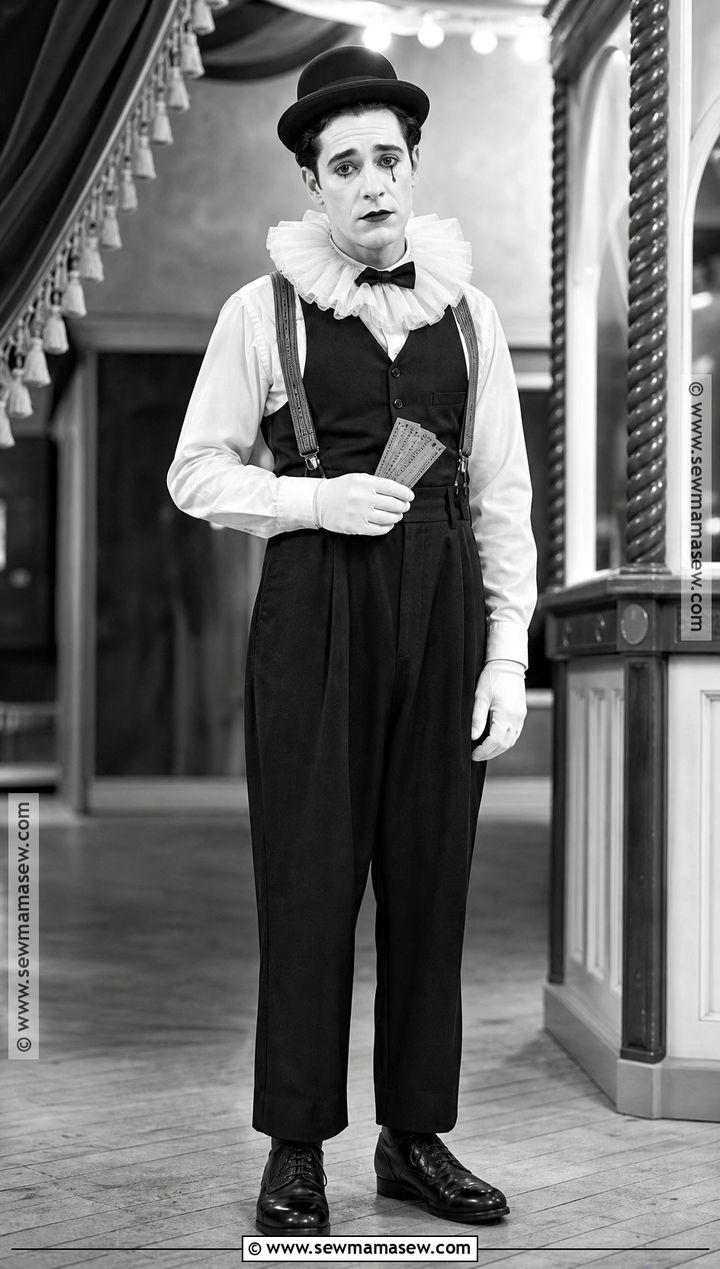 Vintage 1920s Clown Costume - 30 Clown Costume Ideas for Men
