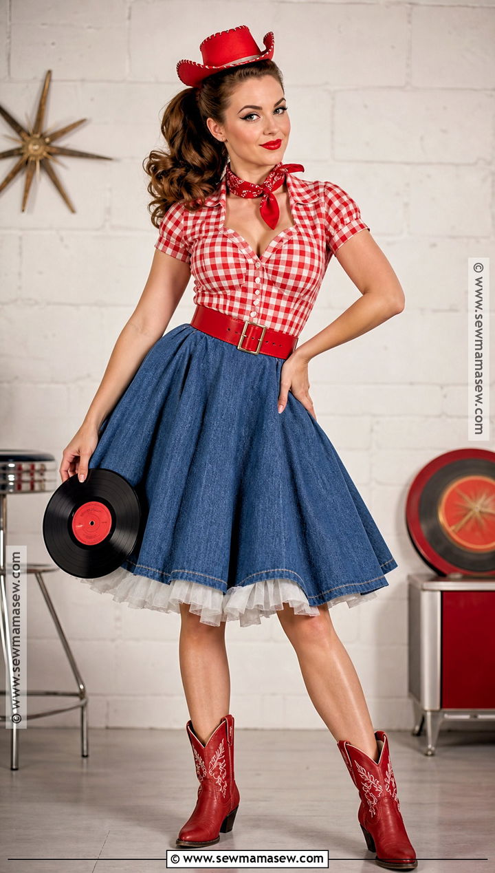 Vintage 1950s Cowgirl Costume - 50 cowgirl costume ideas
