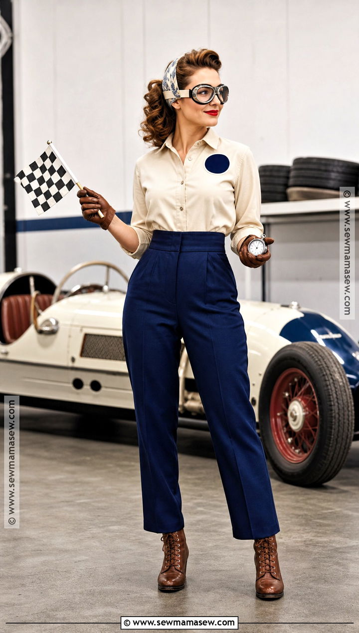 Vintage 1950s Race Car Driver Costume - 30 Race Car Driver Costume Ideas for Women