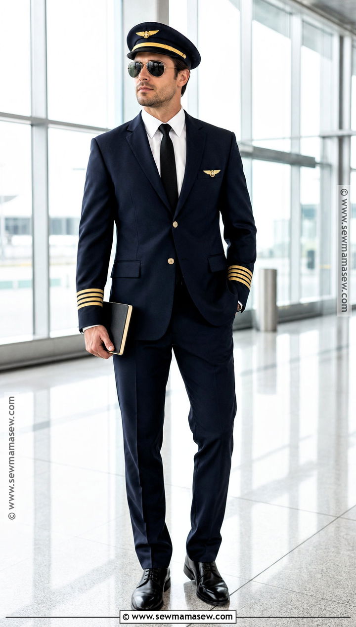 Vintage Airline Pilot Costume - 45 male halloween costumes