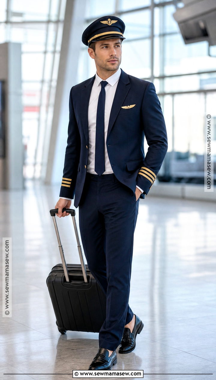 Vintage Airline Pilot Costume - 40 men costume ideas