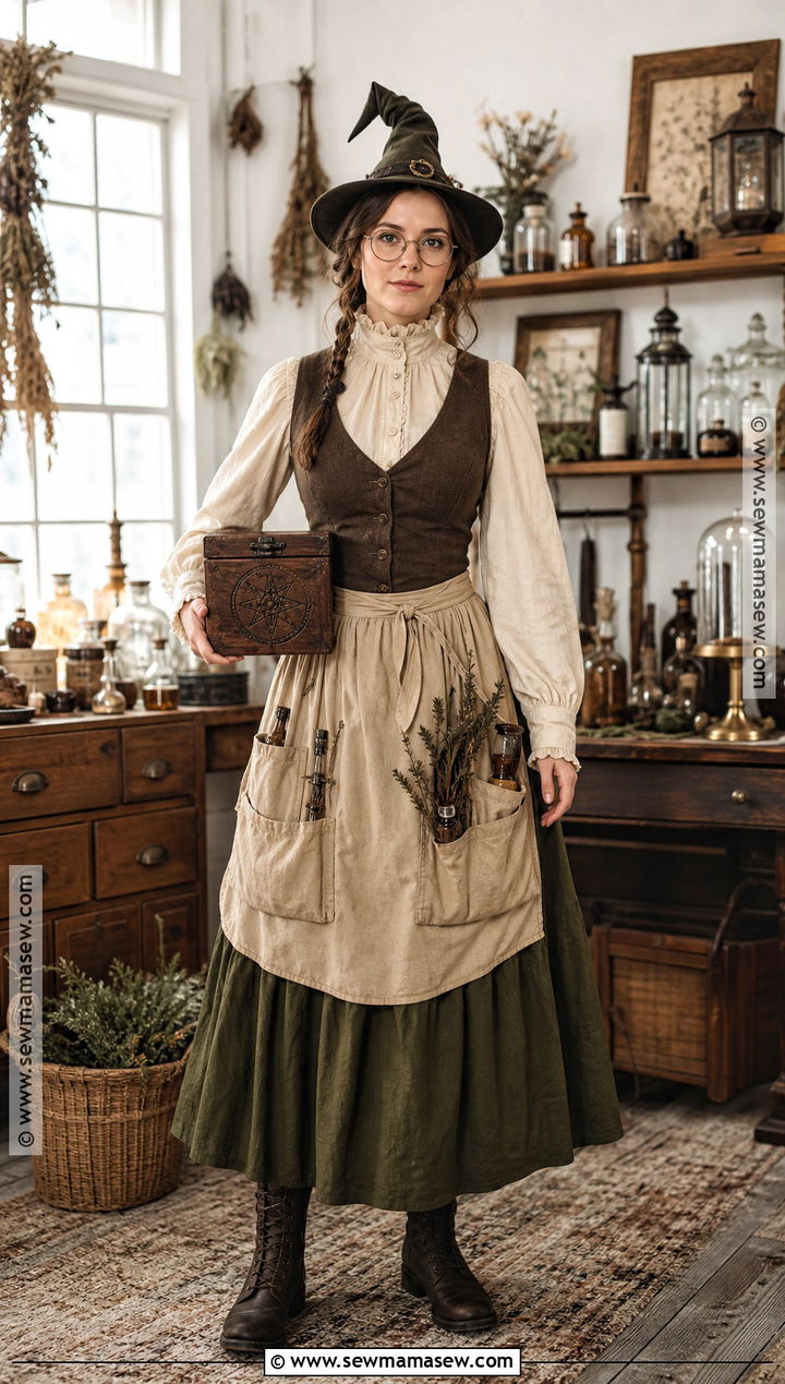 Vintage Apothecary Witch Costume - 30 Vintage Witch Costume Ideas