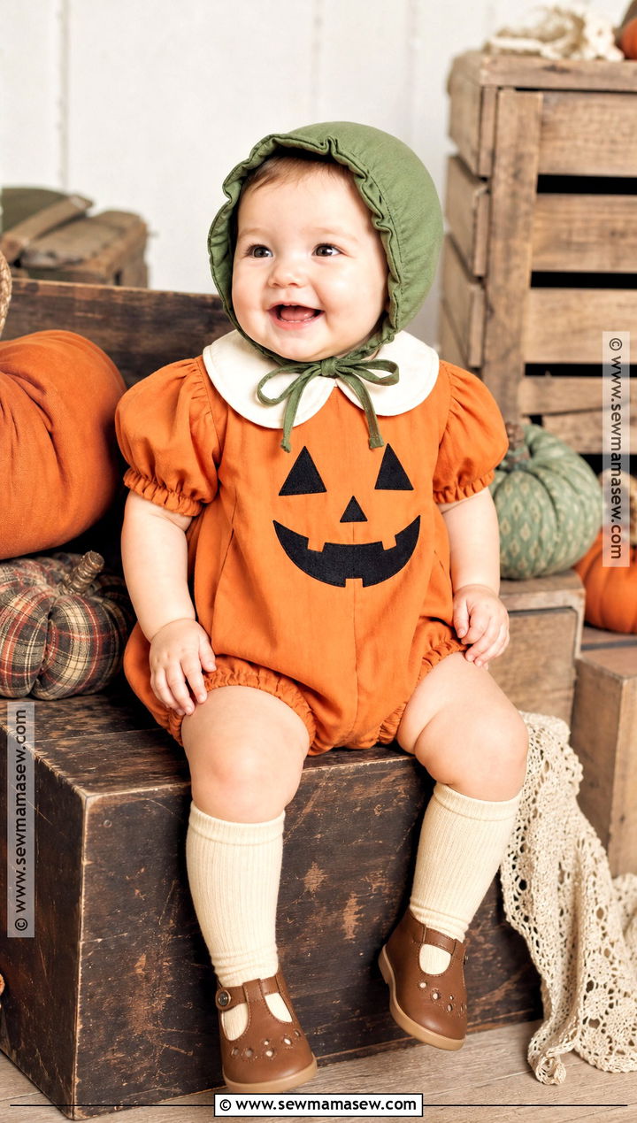 Vintage Baby Pumpkin Costume - 30 baby pumpkin costume ideas