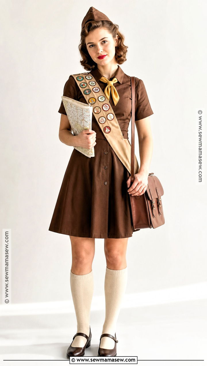 Vintage Brown Girl Scout Costume - 40 girl scout costume ideas