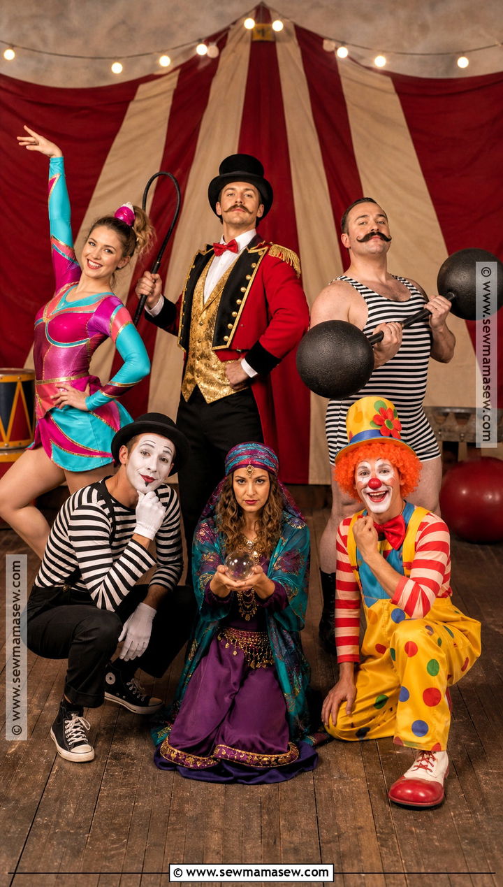 Vintage Circus Group Costume - 50 group costume ideas