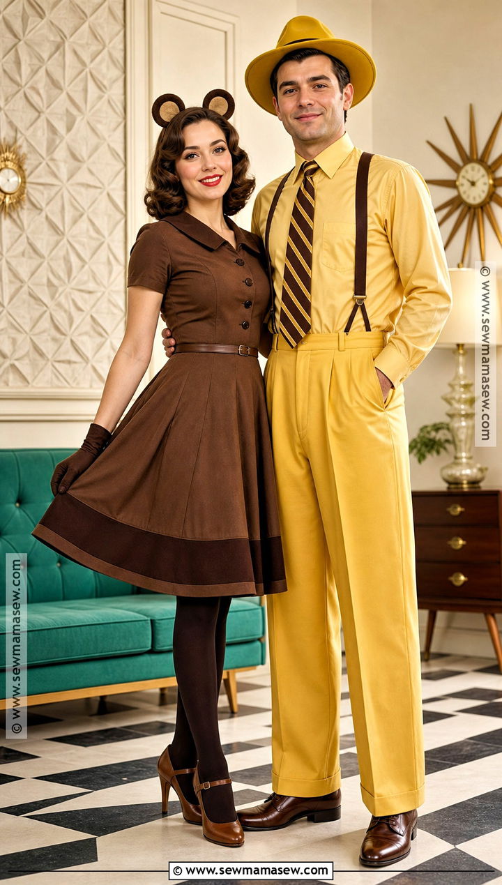 Vintage Curious George Couple Costume - 35 curious george couple costume ideas