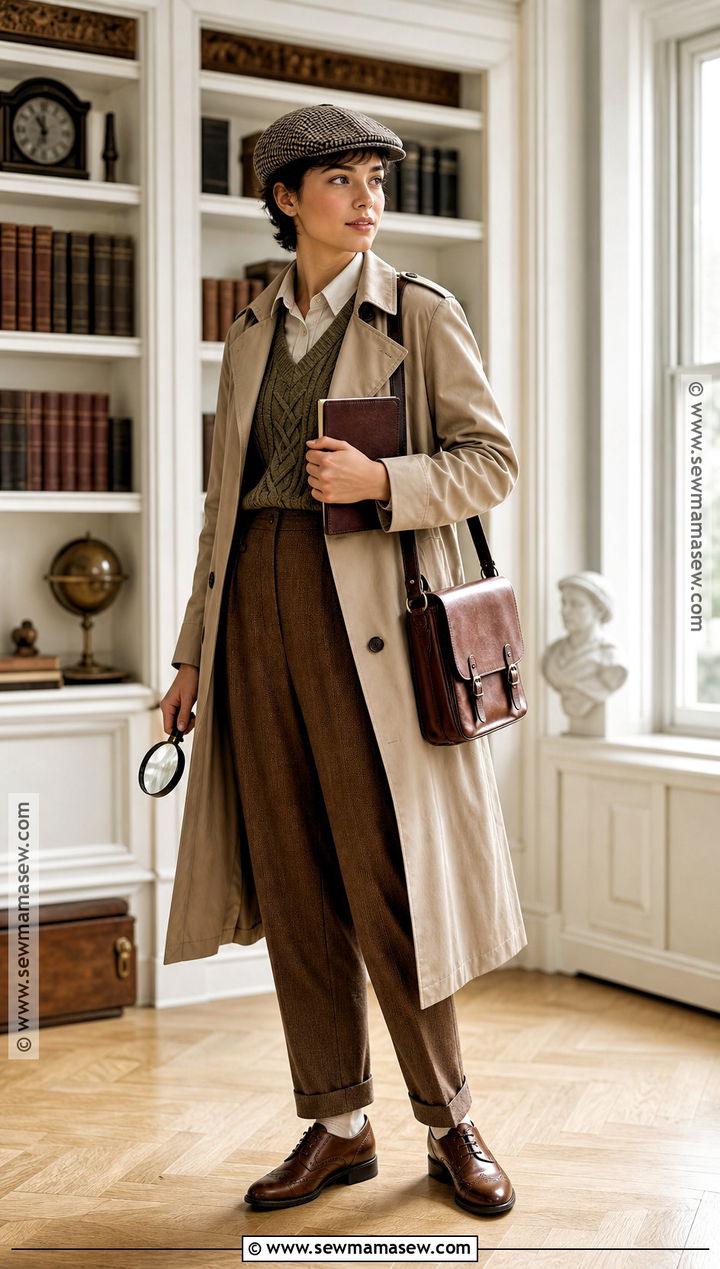 Vintage Detective Costume With Trench Coat - 45 costume party ideas