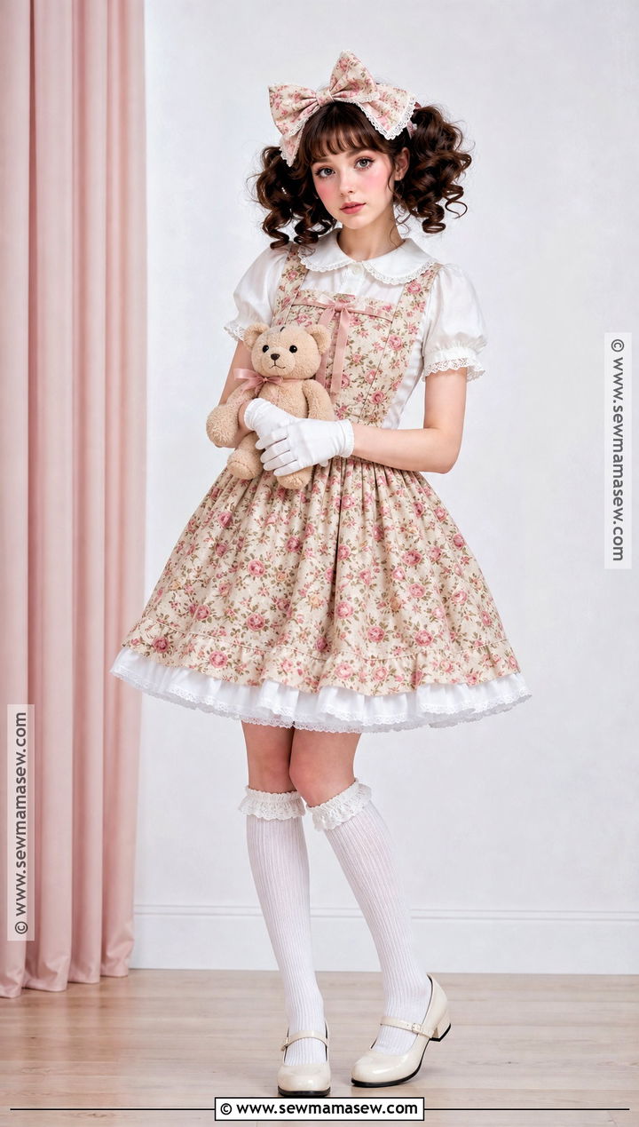 Vintage Doll Costume With Pinafore Dress - 50 easy halloween costumes for women
