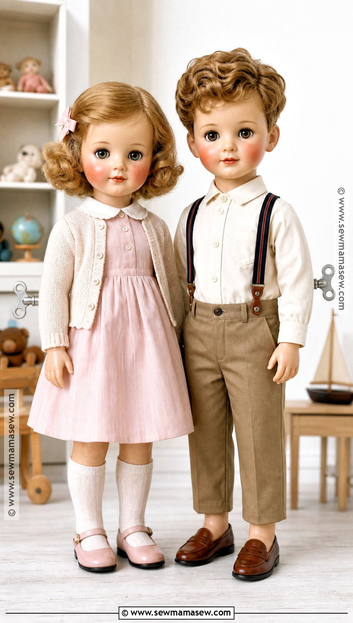 Vintage Doll Couple Costume - 40 Simple Couples Halloween Costume Ideas