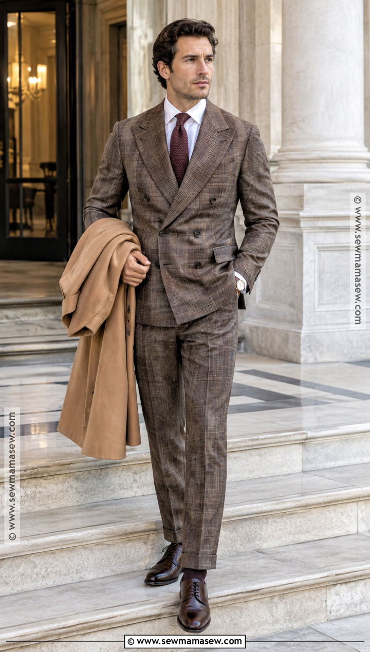 Vintage Double Breasted Suit Fall Outfit - 15 fall outfits aesthetic vintage for men