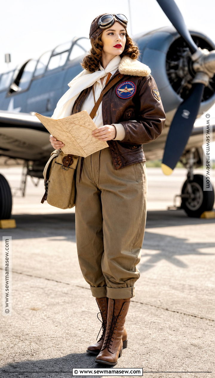 Vintage Fighter Pilot Military Costume - 35 military costume ideas