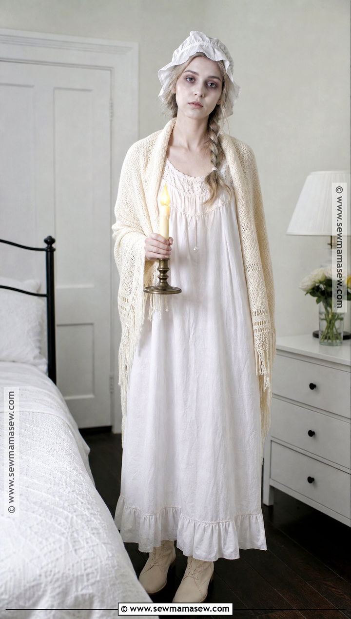 Vintage Ghost Costume With Nightgown - 30 ghost clothes