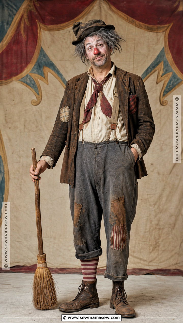 Vintage Hobo Clown Costume - 30 Clown Costume Ideas for Men