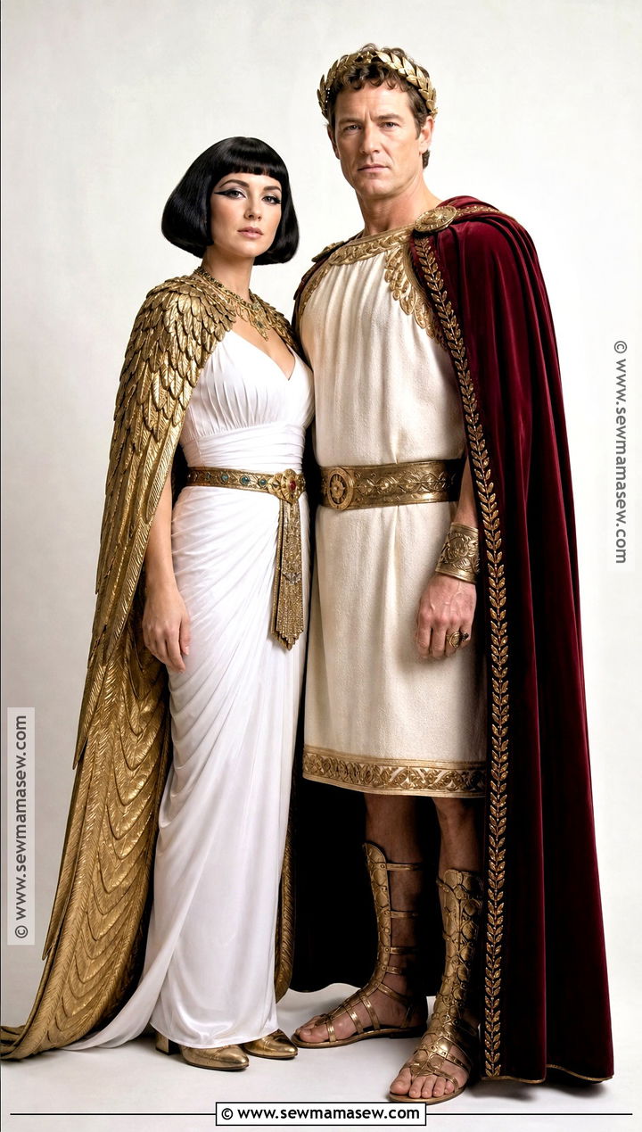 Vintage Hollywood Cleopatra Couple Costume - 30 cleopatra couple costume ideas