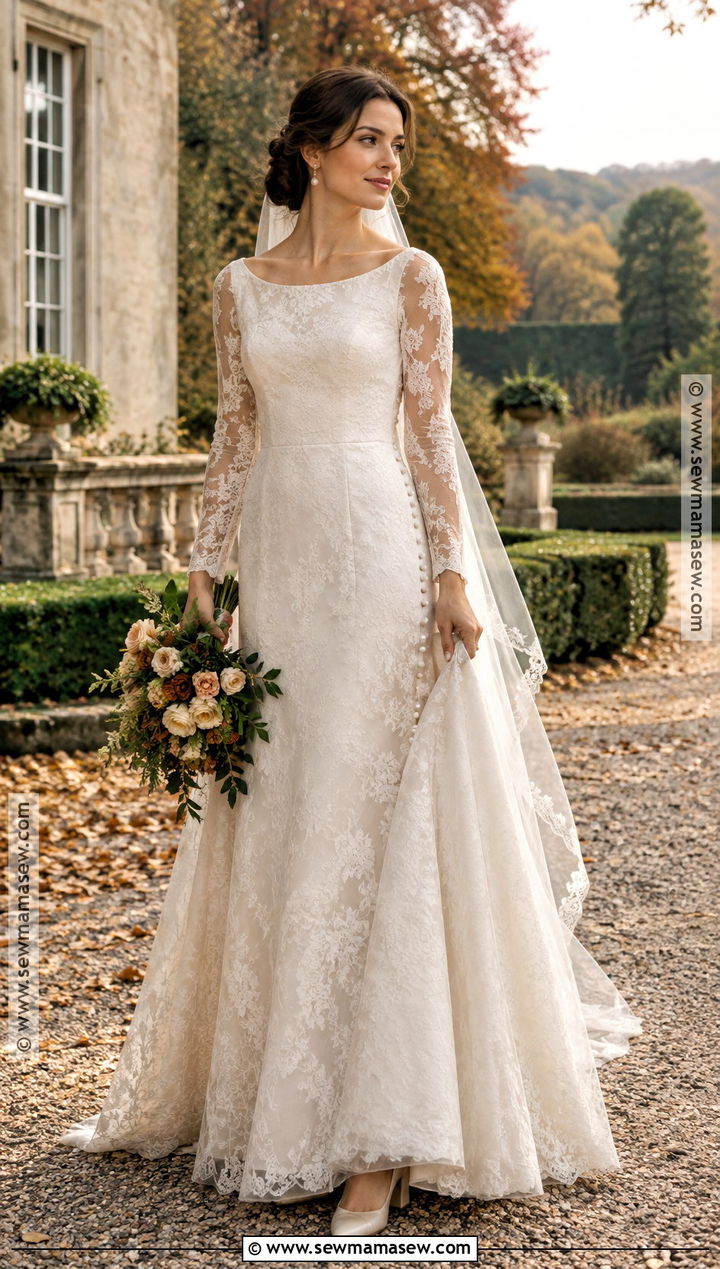 Vintage Inspired Fall Wedding Dress - 15 Wedding Dress For Fall Outdoor Wedding Ideas