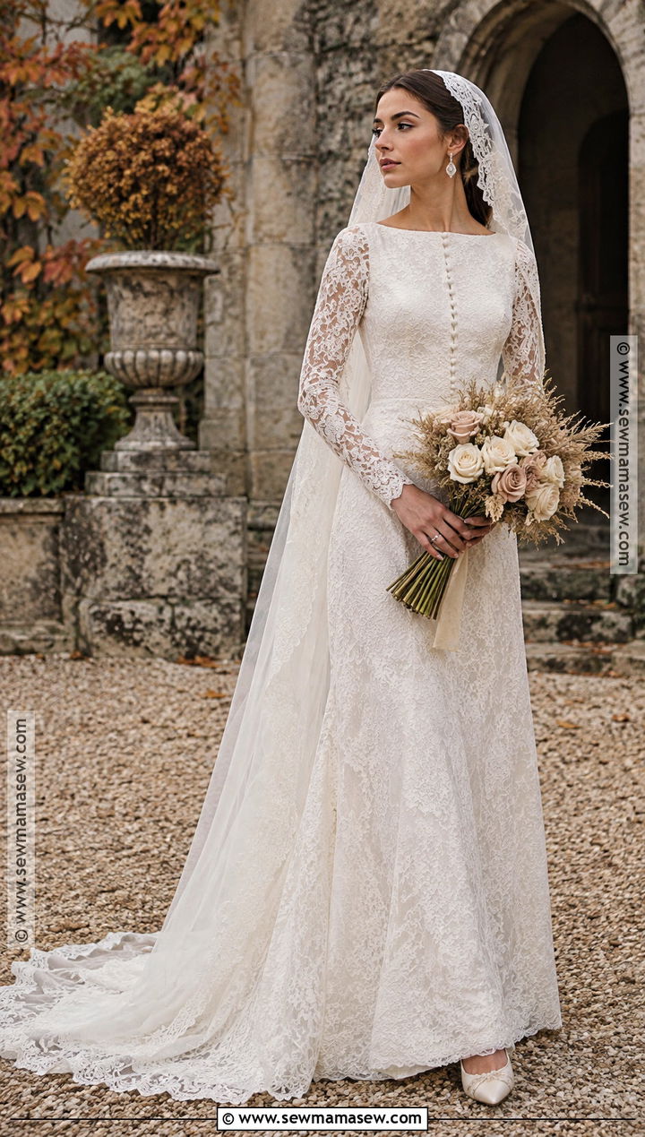 Vintage Lace Wedding Dress - 15 Wedding Dresses Fall Wedding