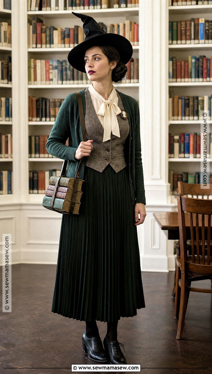 Vintage Librarian Witch Costume - 30 Vintage Witch Costume Ideas