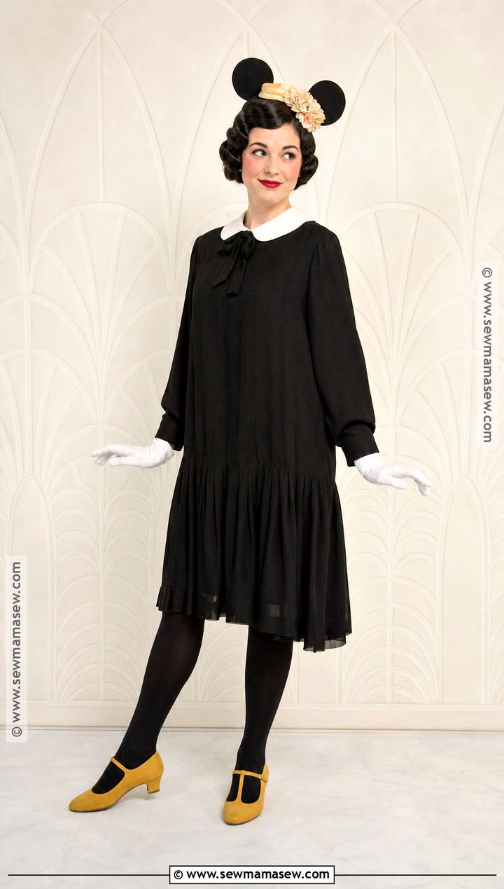 Vintage Minnie Mouse Costume With Flapper Dress - 30 minnie mouse costume ideas for women