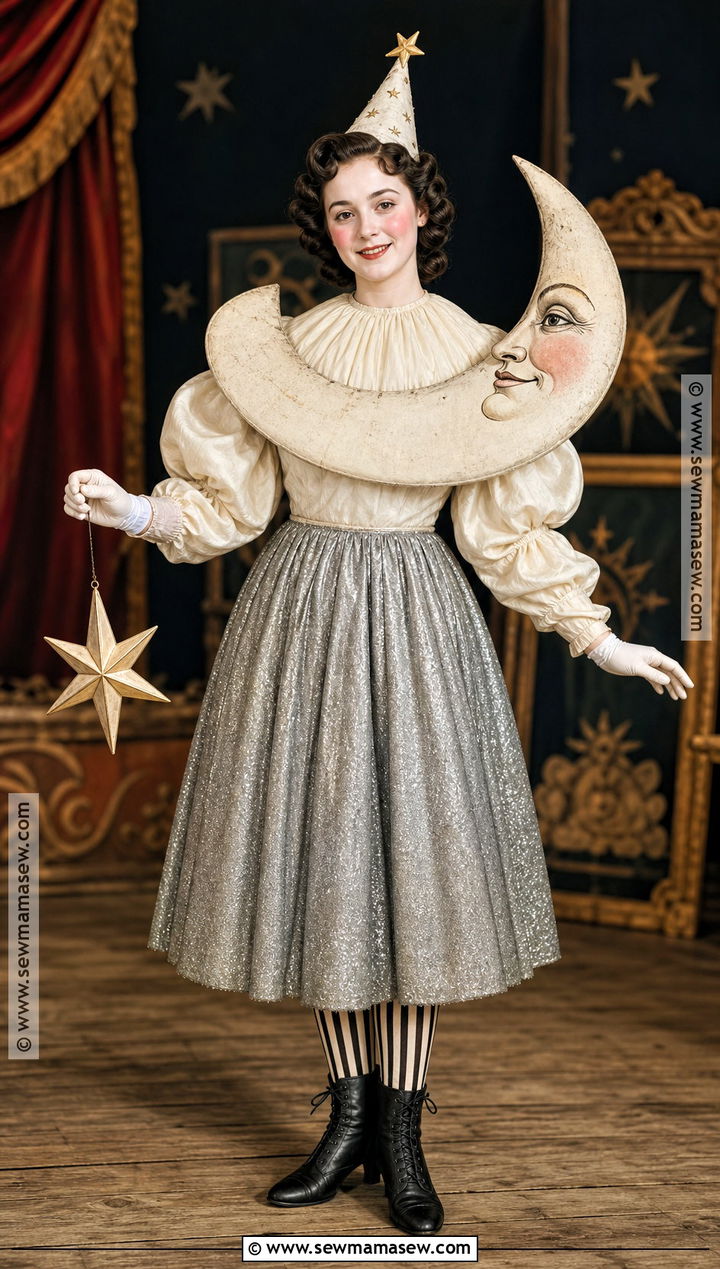 Vintage Moon Face Costume - 30 Moon Costume Ideas for Women