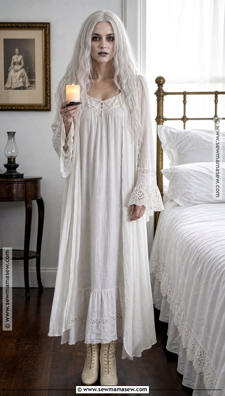 Vintage Nightgown Ghost Dress Costume - 30 ghost dress ideas