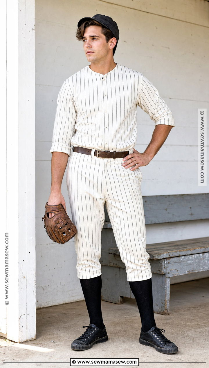 Vintage Pinstripe Baseball Costume - 30 baseball costume ideas