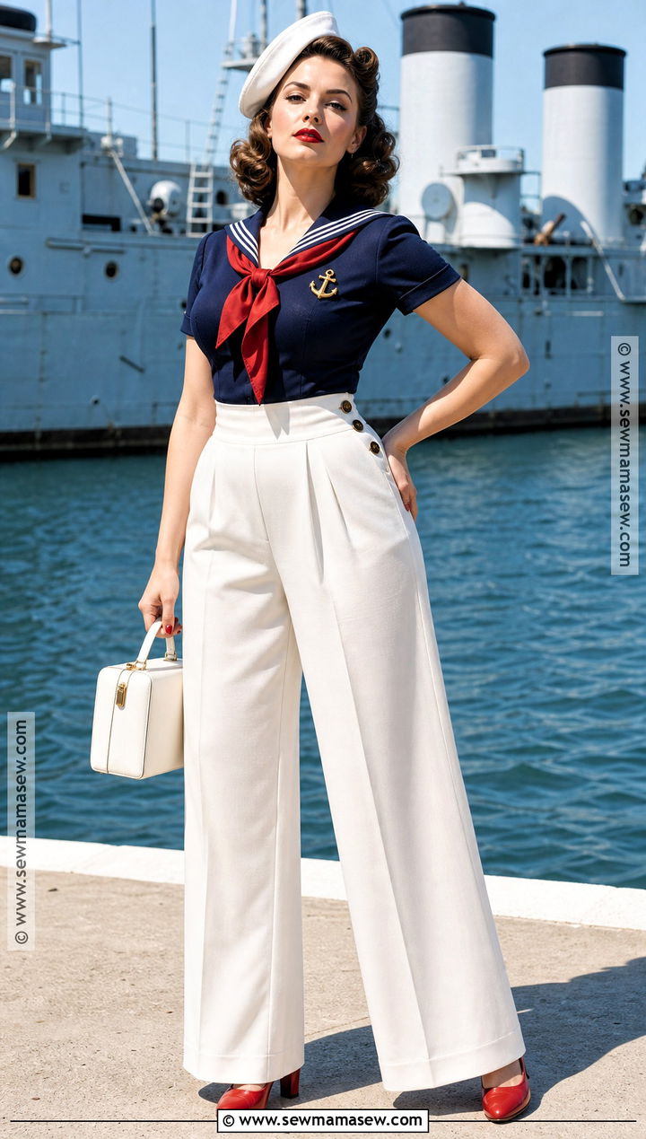 Vintage Pinup Sailor Costume - 40 sailor costume ideas for women