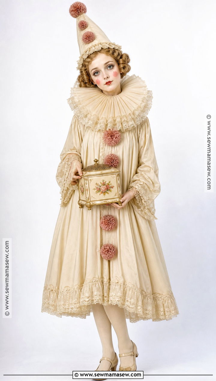 Vintage Porcelain Clown Costume - 35 clown costume inspo ideas