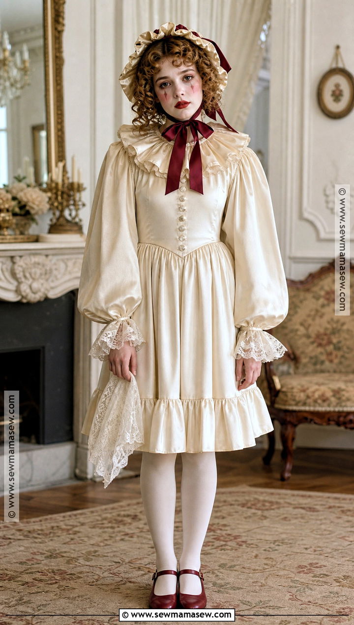 Vintage Porcelain Clown Costume - 30 Clown Costume Aesthetic Ideas